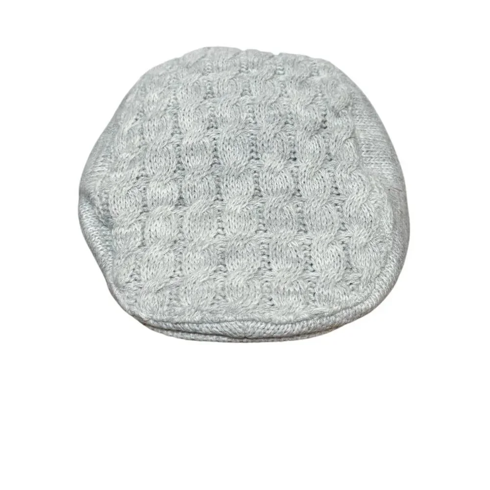Cable Knit‎ Flat Cap Toddler Boys Gray Newsboy Cabbie Driver Hat Outdoor NWT